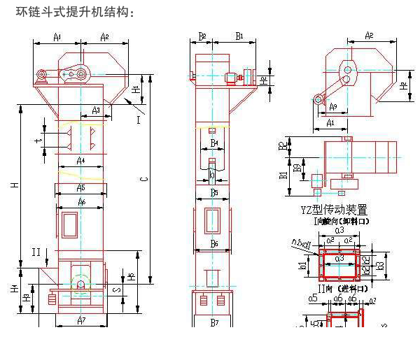 TH250環(huán)鏈斗式提升機(jī)